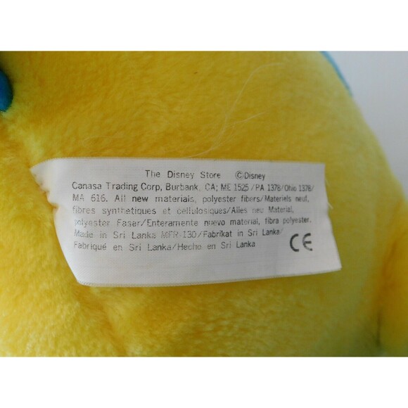 Little Mermaid Flounder Plush Genuine Original Authentic 13.5" Walt Disney Store - Picture 6 of 7